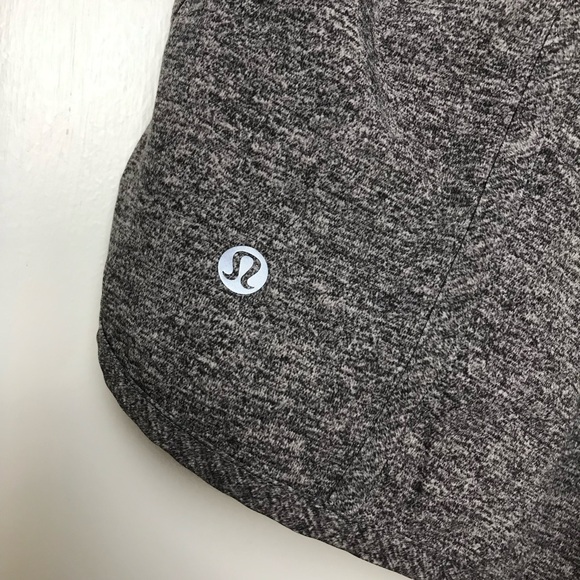 Lululemon Shorts Womens Size 12 Black Gray High-Rise Shorts With Pocket - Picture 5 of 11